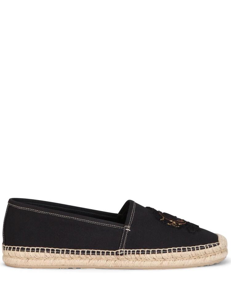 Dolce & Gabbana embroidered canvas espadrilles - Black Cover