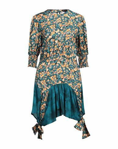 Mar De Margaritas Woman Mini dress Deep jade Viscose Cover