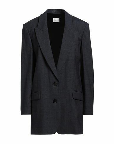 Marant Étoile Woman Blazer Navy blue Wool, Elastane Cover