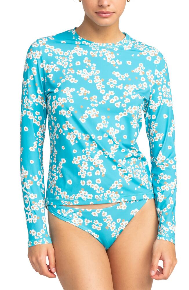 Roxy Sea Skippin' Long Sleeve Rashguard in Maui Blue Margarita Cover