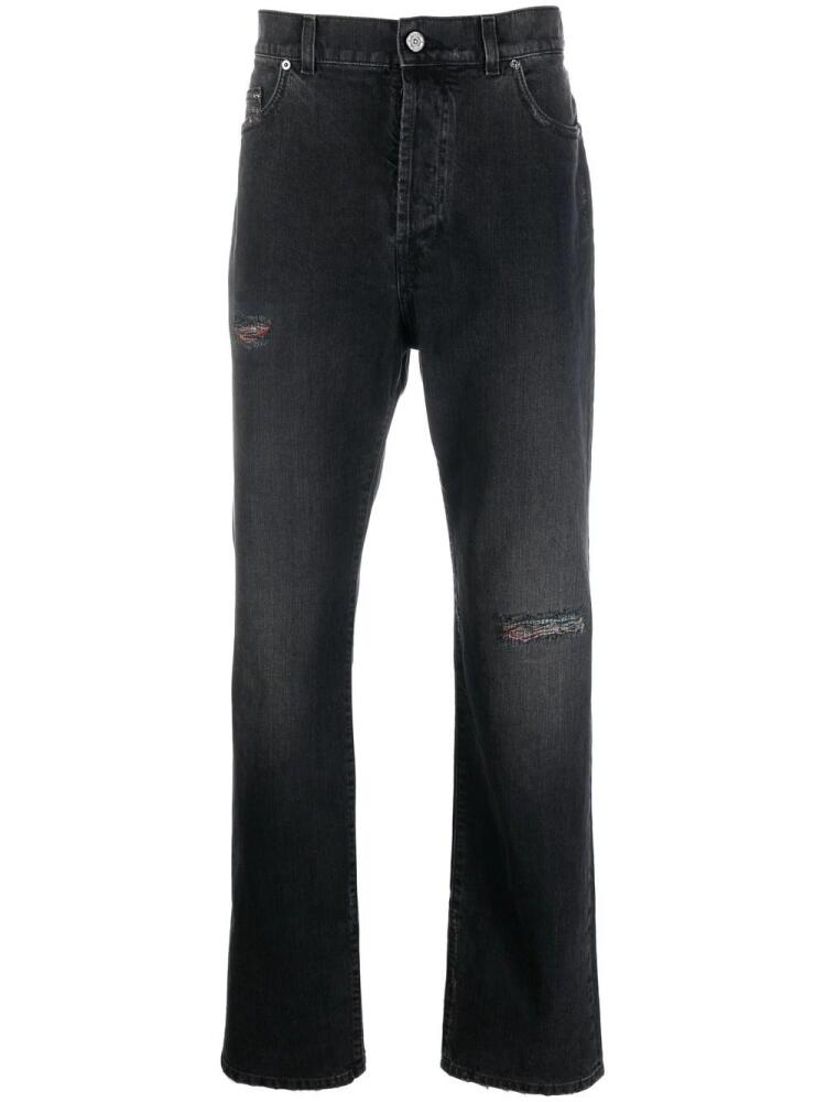 Missoni distressed straight-leg jeans - Black Cover