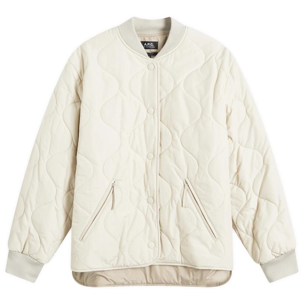 A.P.C. Women's Camila Jacket in Chalk Cover