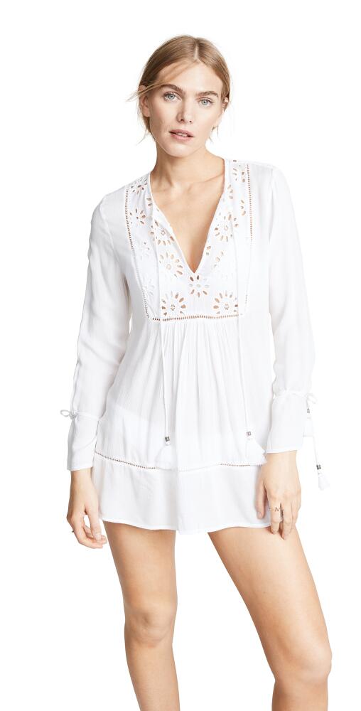 Playa Lucila Eyelet Tunic Dress White Cover