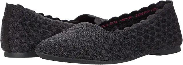 SKECHERS Cleo - Honeycomb (Black) Women's Flat Shoes Cover