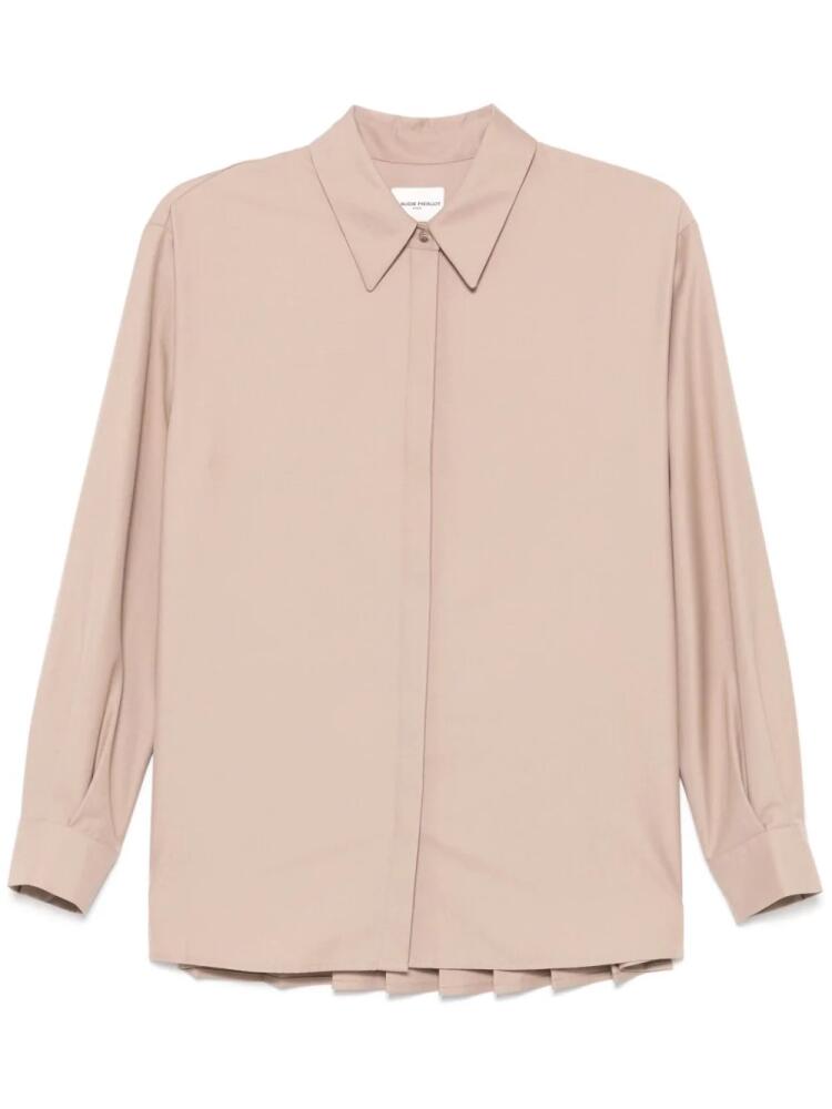 Claudie Pierlot pleated shirt - Brown Cover