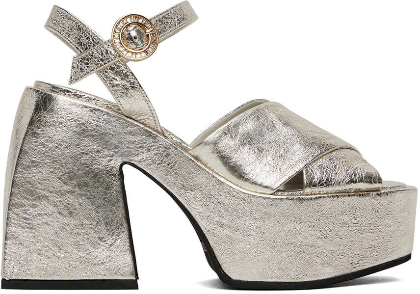 Nodaleto Silver Joni Heeled Sandals Cover