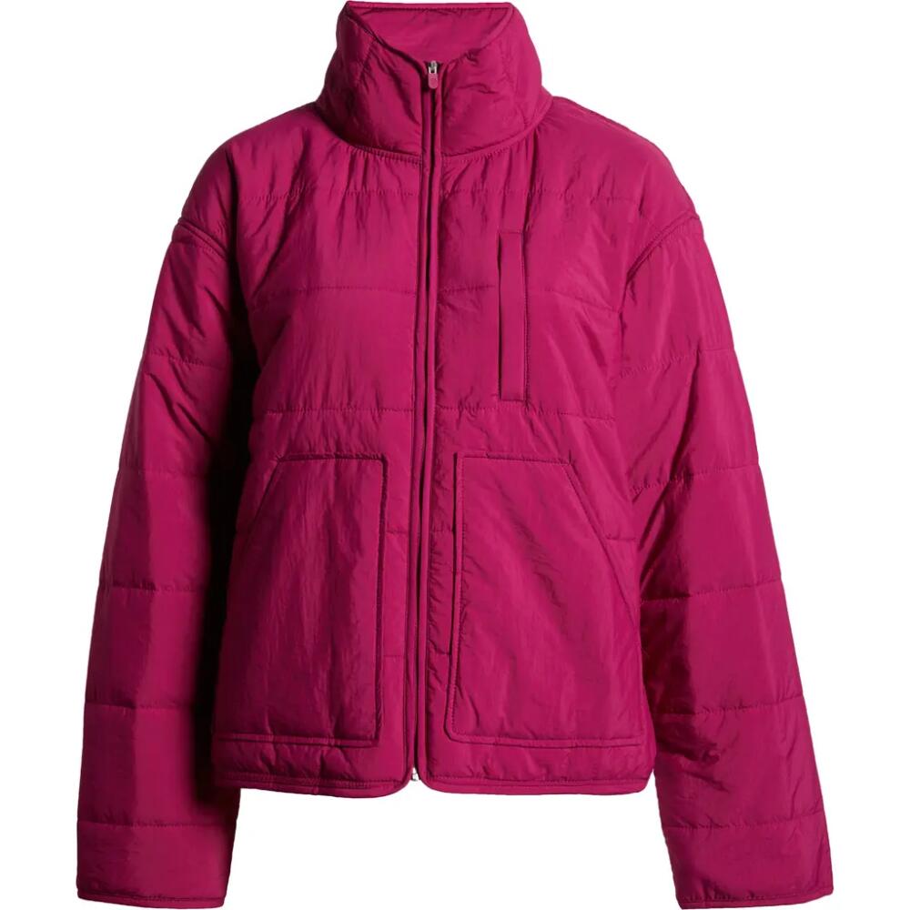 Zella Quilted Packable Jacket in Purple Boysen Cover