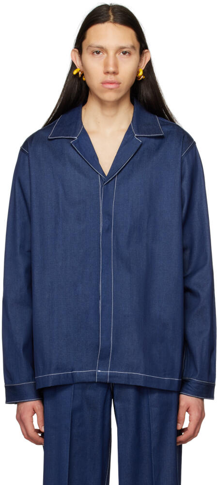 SUNNEI Blue Regular Shirt Cover