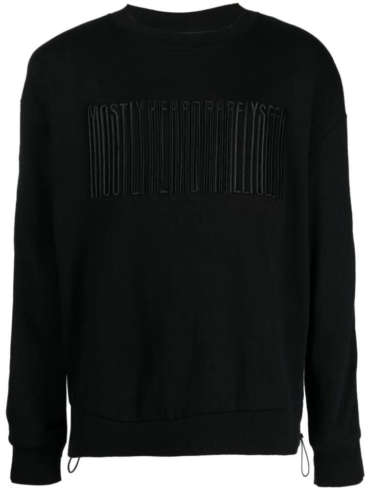 Mostly Heard Rarely Seen logo-embroidered hybrid sweatshirt - Black Cover