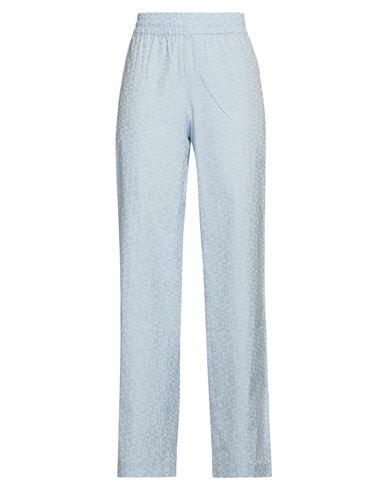 Gcds Woman Pants Sky blue Cotton, Crystal Cover