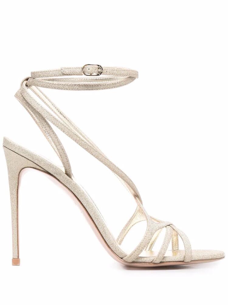 Le Silla metallic strap-wrap sandals - Gold Cover