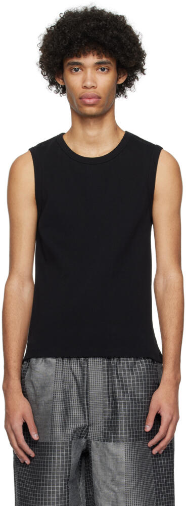 Róhe Black Crewneck Tank Top Cover