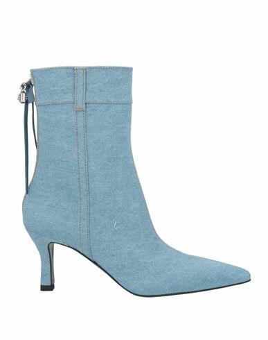 Maje Woman Ankle boots Blue Textile fibers Cover