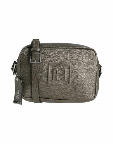 Rǝbelle Woman Cross-body bag Grey Leather Cover