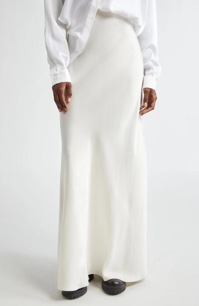 Michael Kors Collection Bias Cut Crepe Skirt in Ivory Cover