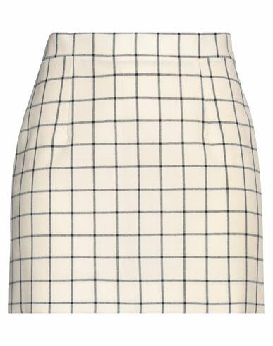 Marni Woman Mini skirt Ivory Virgin Wool Cover