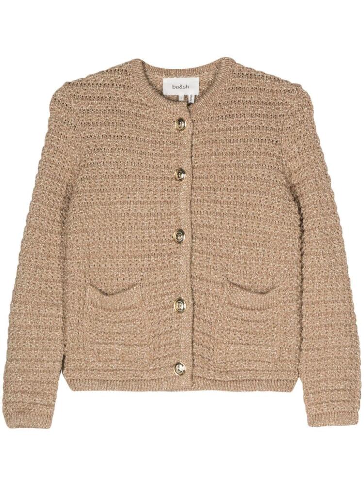 Ba&Sh Gaston metallic-threading cardigan - Neutrals Cover