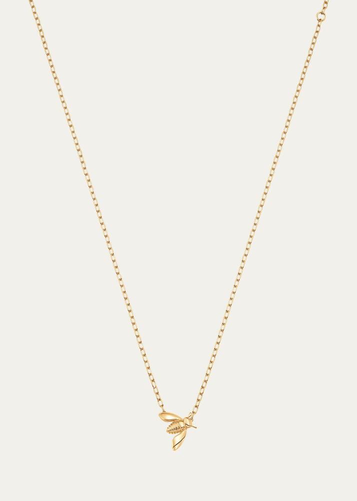 Sara Weinstock 18K Yellow Gold Queen Bee Extra Petite Pendant Necklace, 16"L Cover