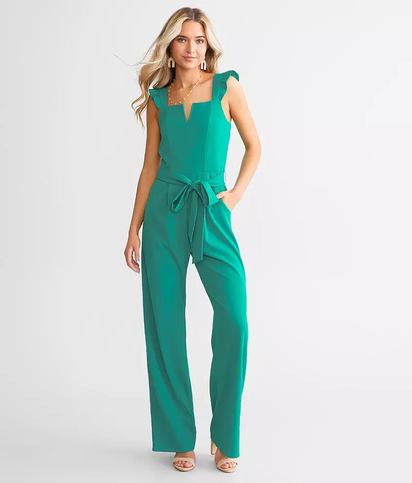 Willow & Root Ruffled V-Wire Jumpsuit Cover