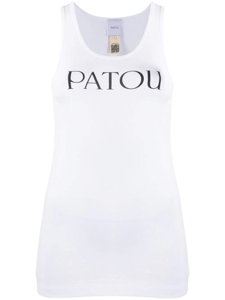 Patou organic-cotton tank top - White Cover