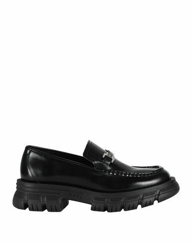 Karl Lagerfeld Woman Loafers Black Leather Cover