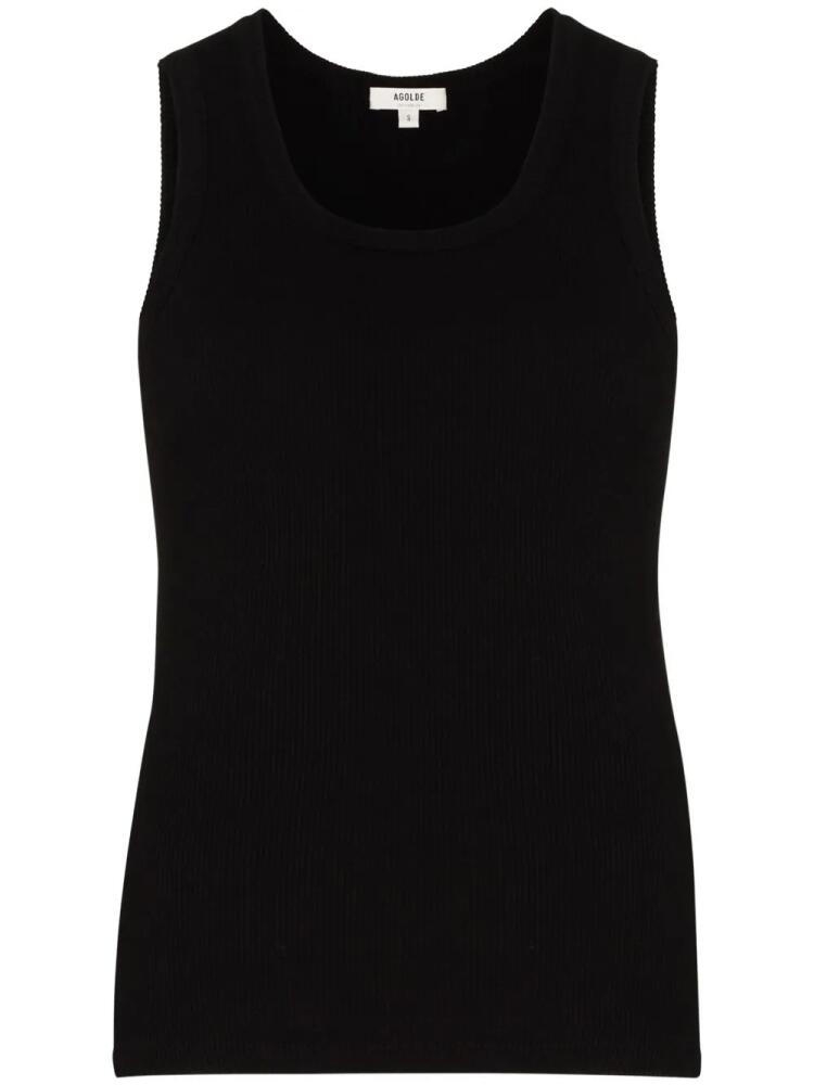 AGOLDE Poppy ribbed tank top - Black Cover