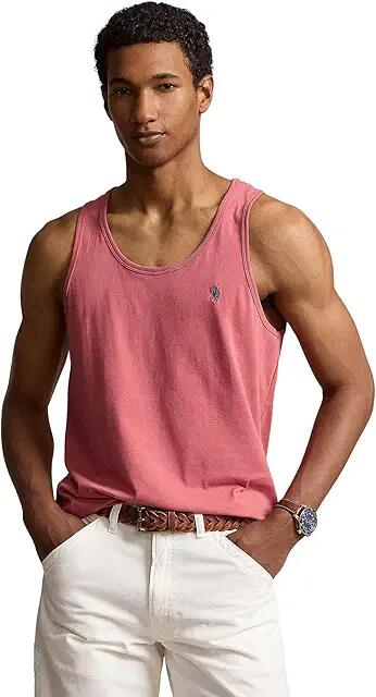 Polo Ralph Lauren Washed Jersey Tank (Adirondack Berry) Men's Clothing Cover