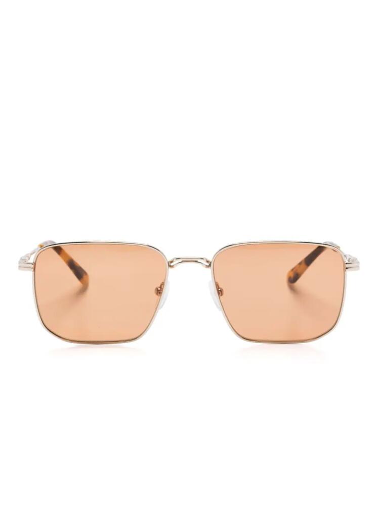 Calvin Klein navigator-frame sunglasses - Gold Cover