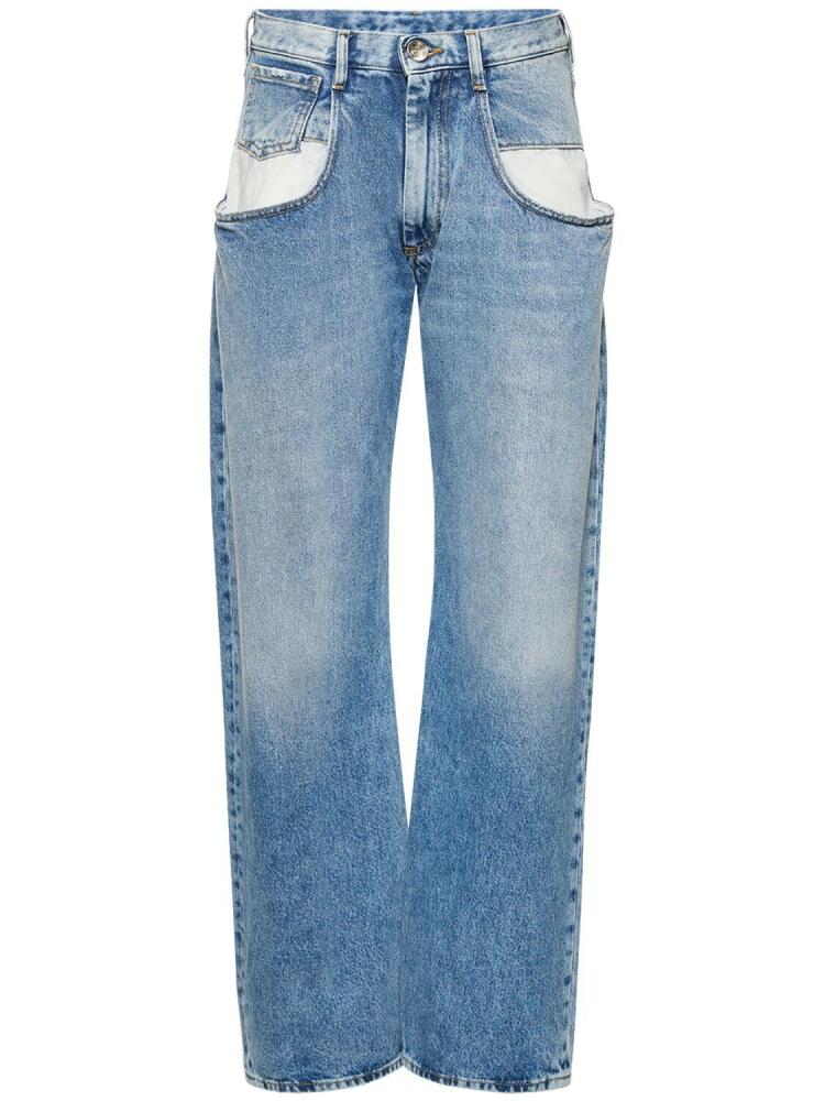 MAISON MARGIELA High Rise Denim Jeans W/ Maxi Pockets Cover