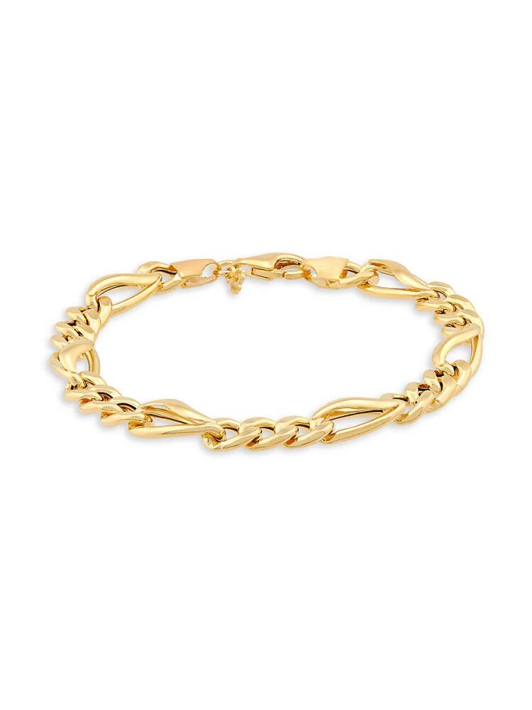 Saks Fifth Avenue Made in Italy Women's 14K Goldplated Sterling Silver Chainlink Bracelet Cover