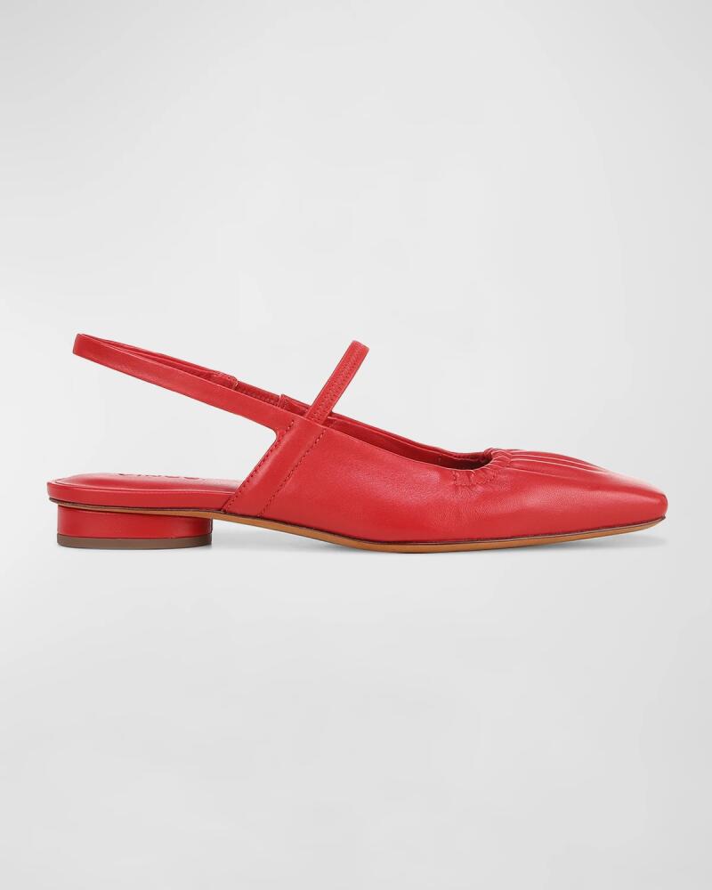 Vince Venice Leather Slingback Ballerina Flats Cover