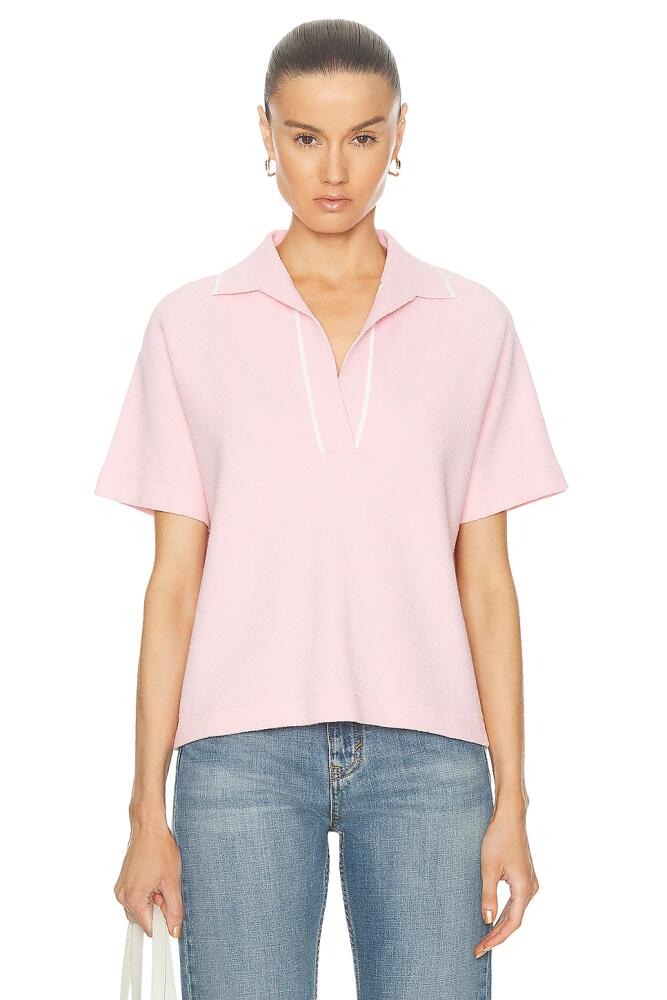 Victoria Beckham Polo Tee in Pink Cover