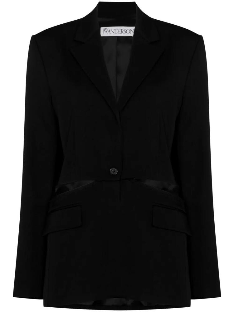 JW Anderson cut-out oversized blazer - Black Cover