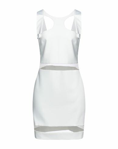 Les Bourdelles Des Garçons Woman Mini dress White Polyester, Elastane Cover