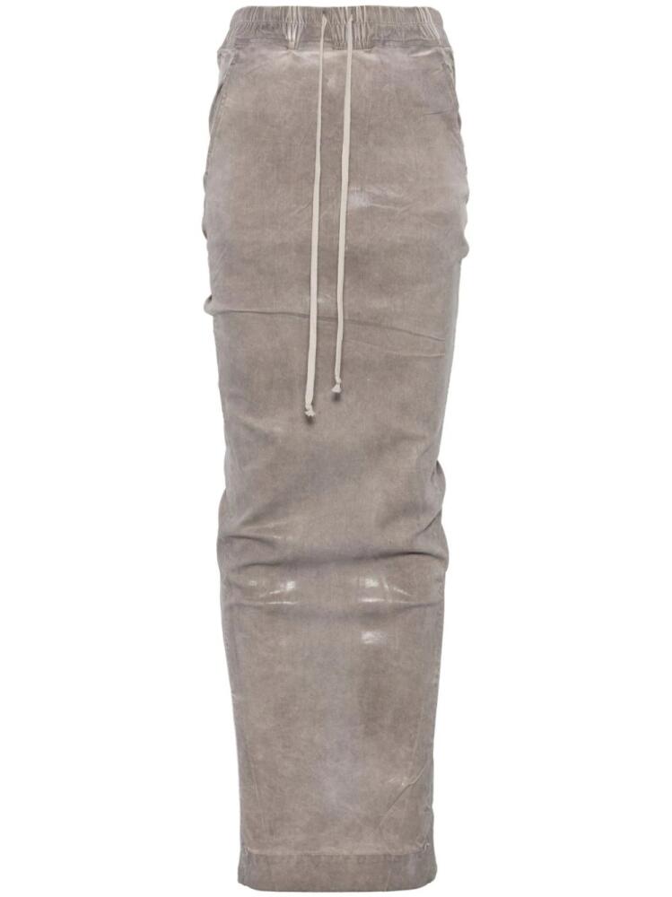 Rick Owens DRKSHDW Pillar denim skirt - Grey Cover