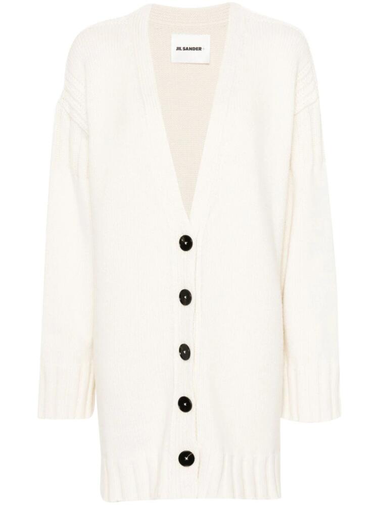 Jil Sander V-neck cashmere cardigan - White Cover