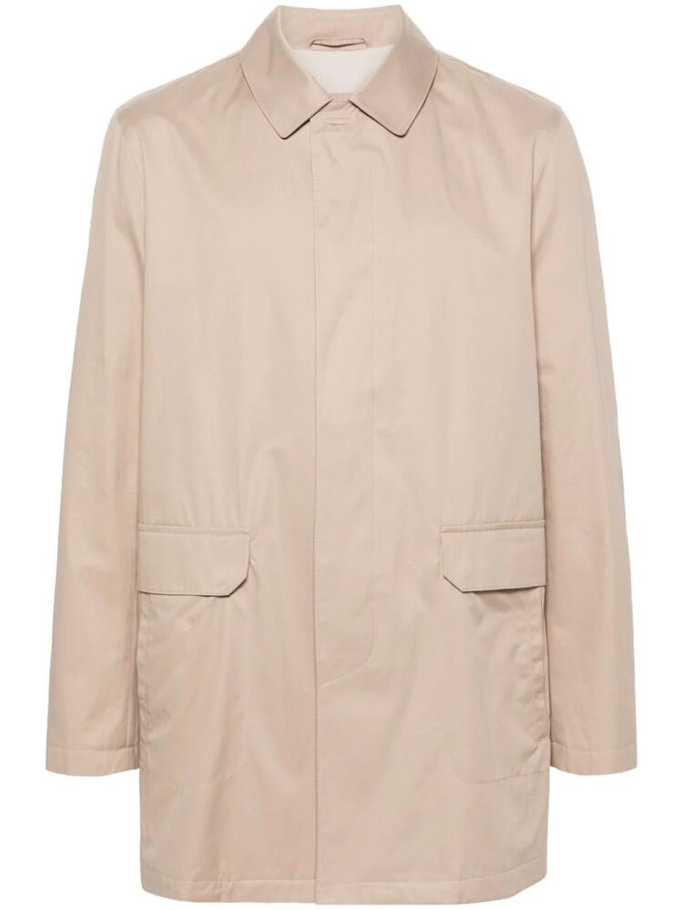 Corneliani button-up parka coat - Neutrals Cover