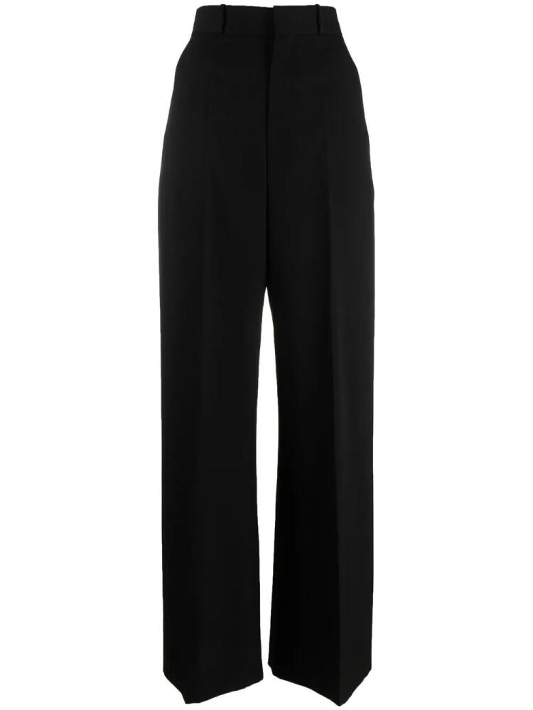 Del Core high-waisted wide-leg trousers - Black Cover