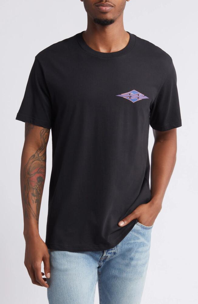 Billabong Crayon Wave Graphic T-Shirt in Black Cover