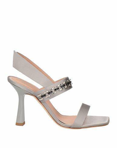 Alberta Ferretti Woman Sandals Grey Textile fibers Cover