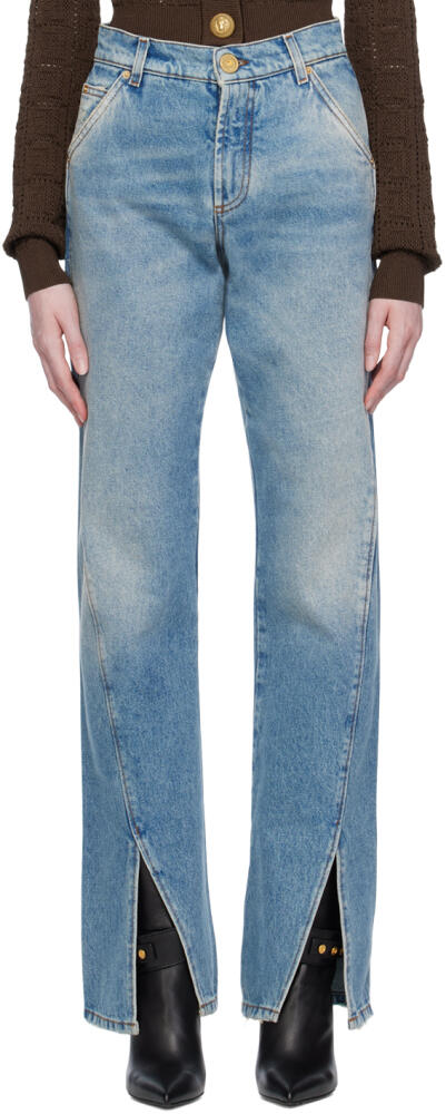 Balmain Blue Vented Jeans Cover