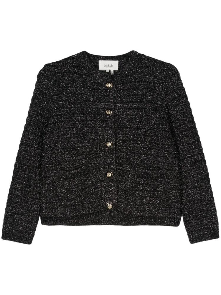 Ba&Sh Gaston metallic-threading cardigan - Black Cover