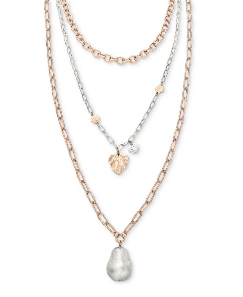 Style & Co Two-Tone Layered Pendant Necklace, 24" + 3" extender, Created for Macy's - Two Tone Cover