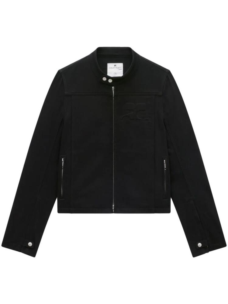 Courrèges zip-up denim jacket - Black Cover