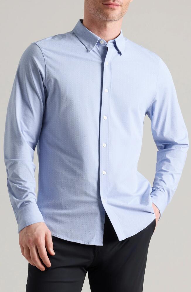 Rhone Slim Fit Commuter Button-Down Shirt in Blue Dot Cover