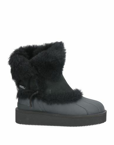 Suicoke Woman Ankle boots Black Shearling Cover