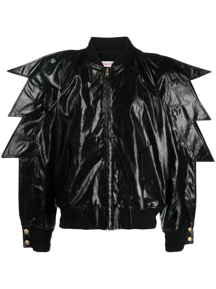 Walter Van Beirendonck Zeus oversized bomber jacket - Black Cover