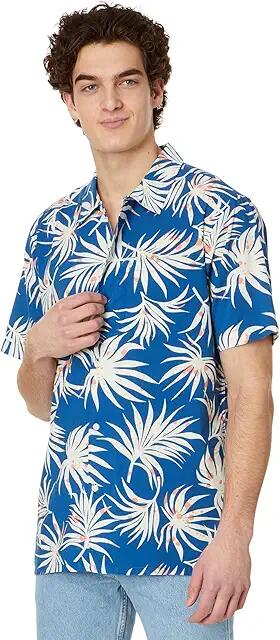 Quiksilver Beach Club Casual Short Sleeve (Monaco Blue AOP) Men's Clothing Cover