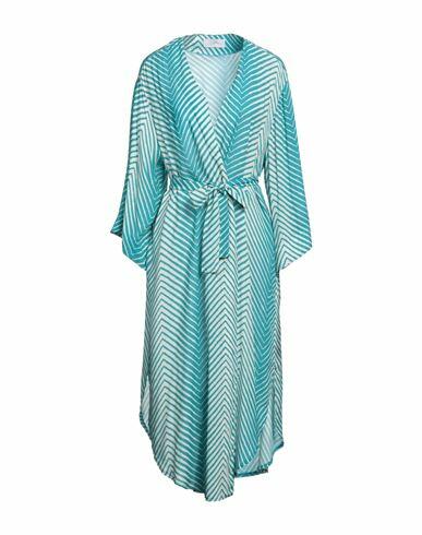 Soallure Woman Cardigan Turquoise Viscose Cover