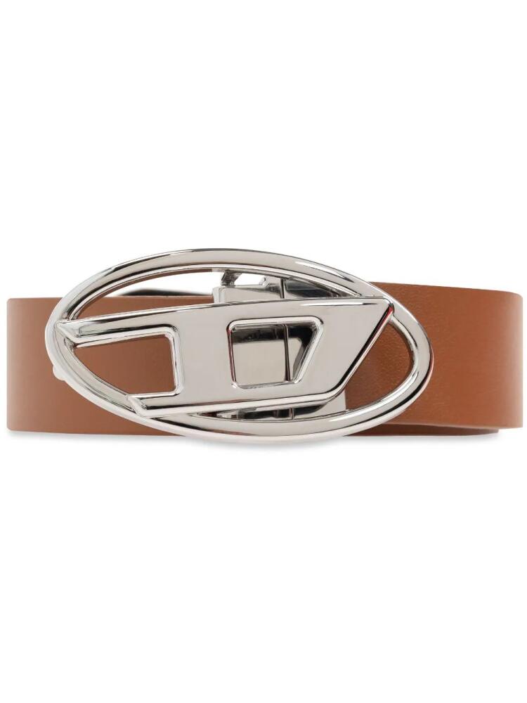 Diesel B-1dr leather belt - Brown Cover